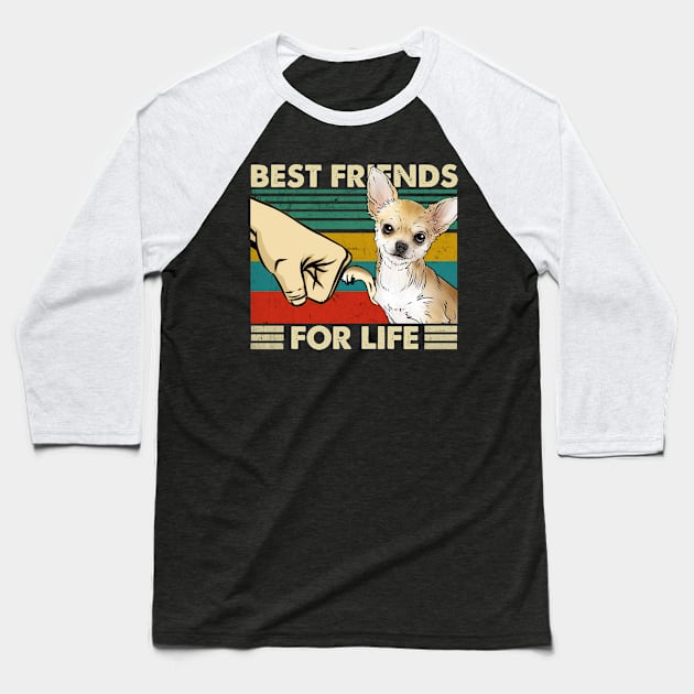 Sassy Small Breed Chic Chihuahua Best Friends For Life Baseball T-Shirt by Kleurplaten kind